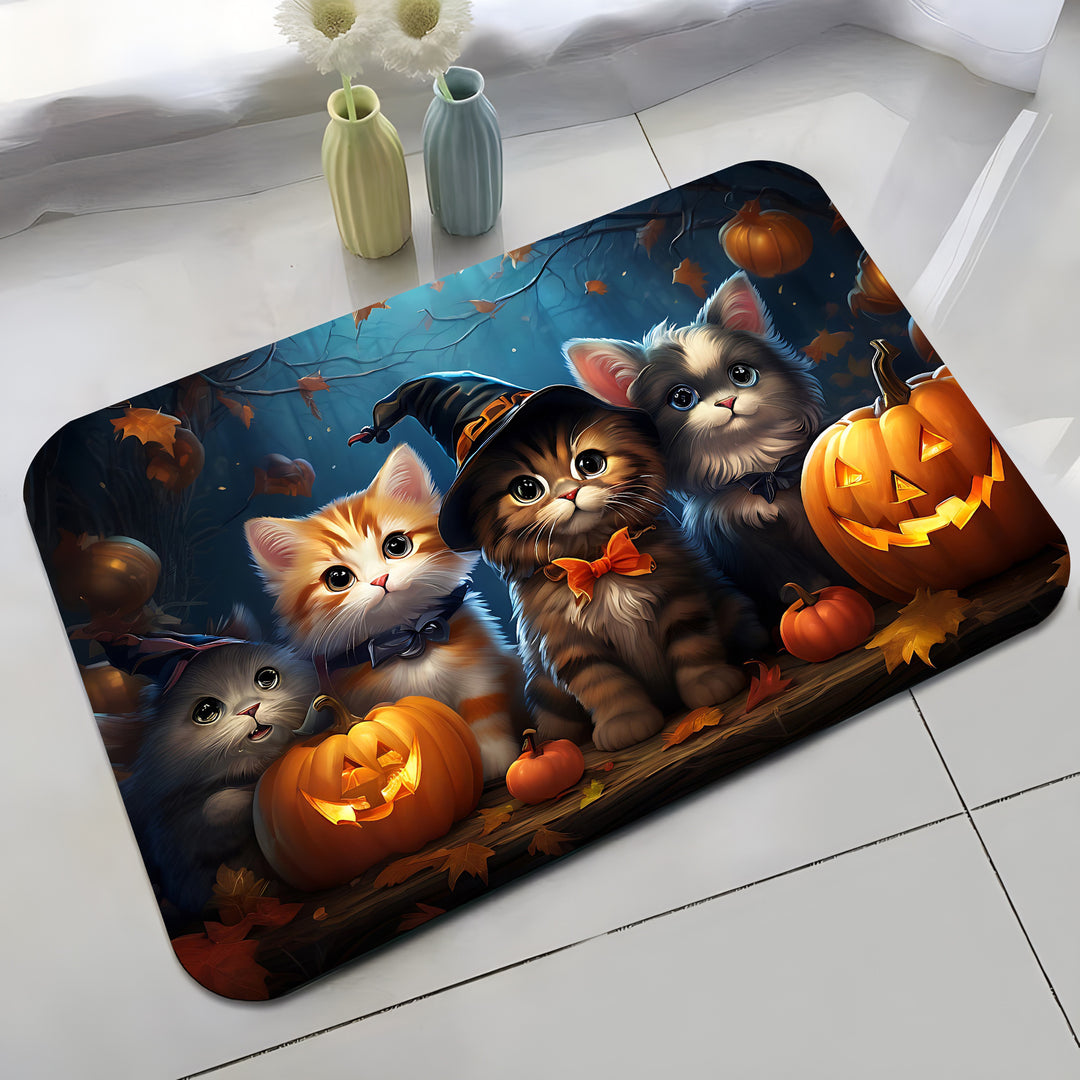 Halloween-Themen Katzendekorative Matte Karnz