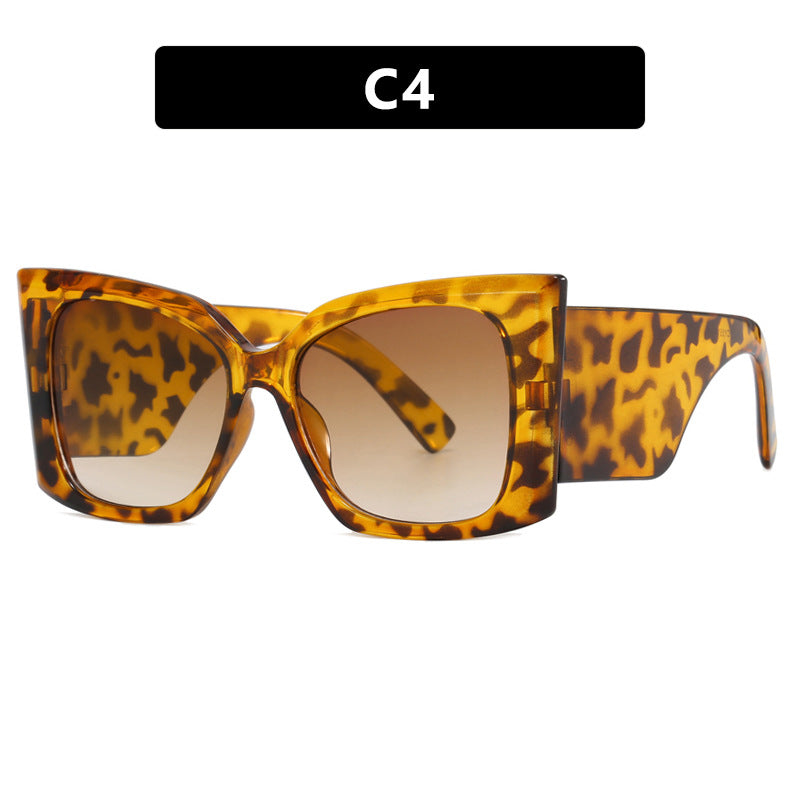 Damen oversized Sonnenbrille mit stylishem Katzenaugen-Rahmen Karnz