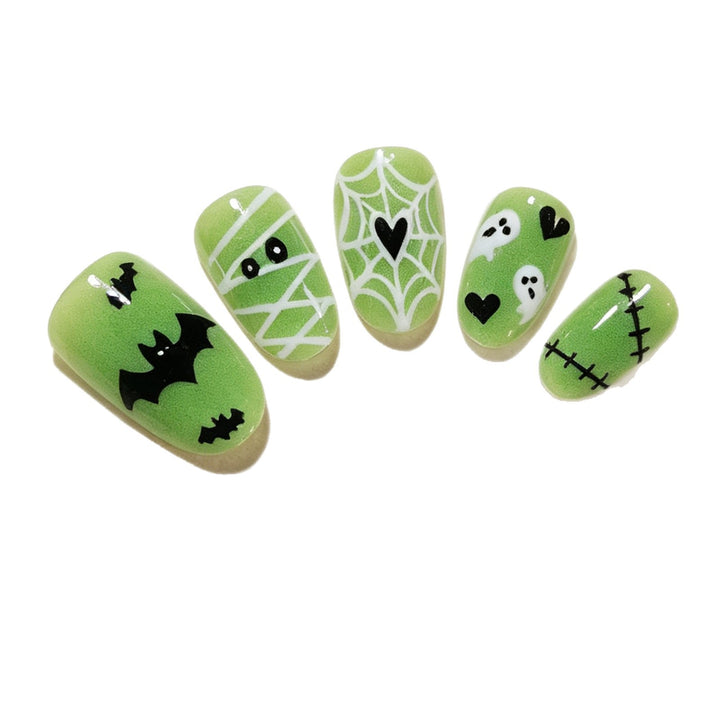 Verspieltes Halloween-Themen Druck-Nagelkunst-Set Karnz