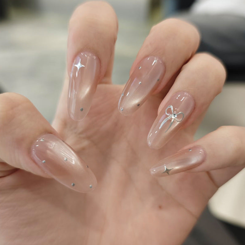 Dekorative Glitzernde Press-On Nail Tips Karnz