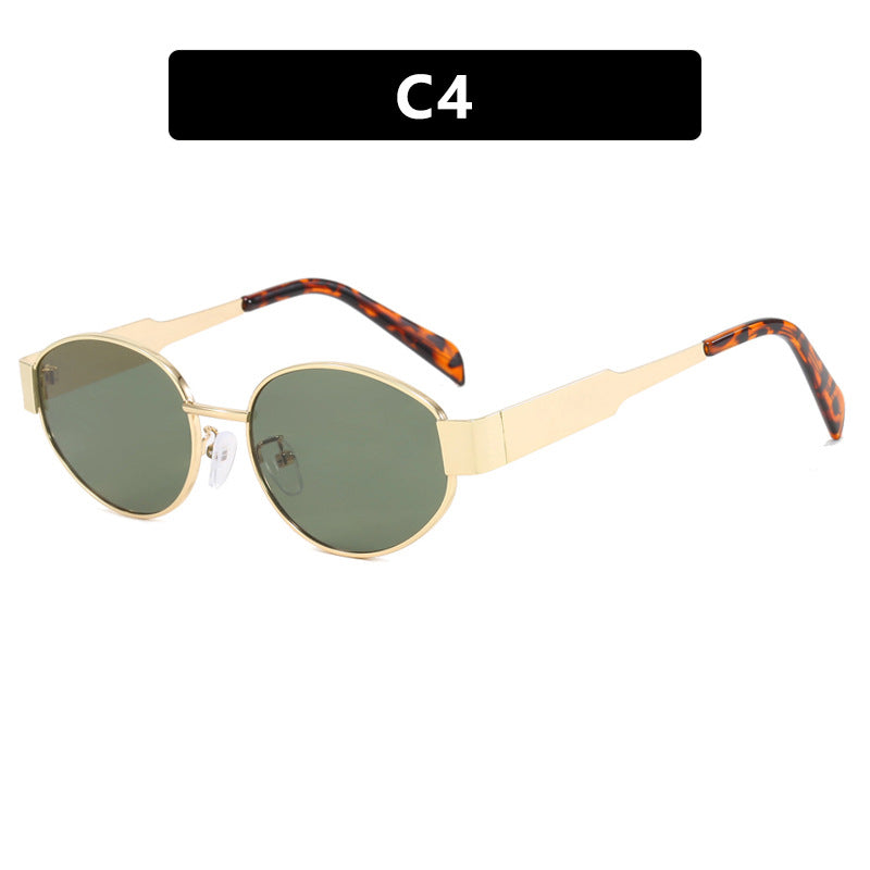 Damen modische Sonnenbrille mit innovativem Geometrie-Design Karnz