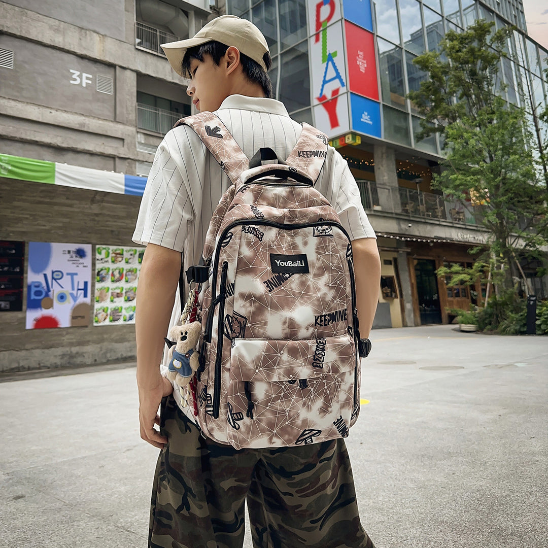 Trendiger Gemusterter Rucksack Karnz