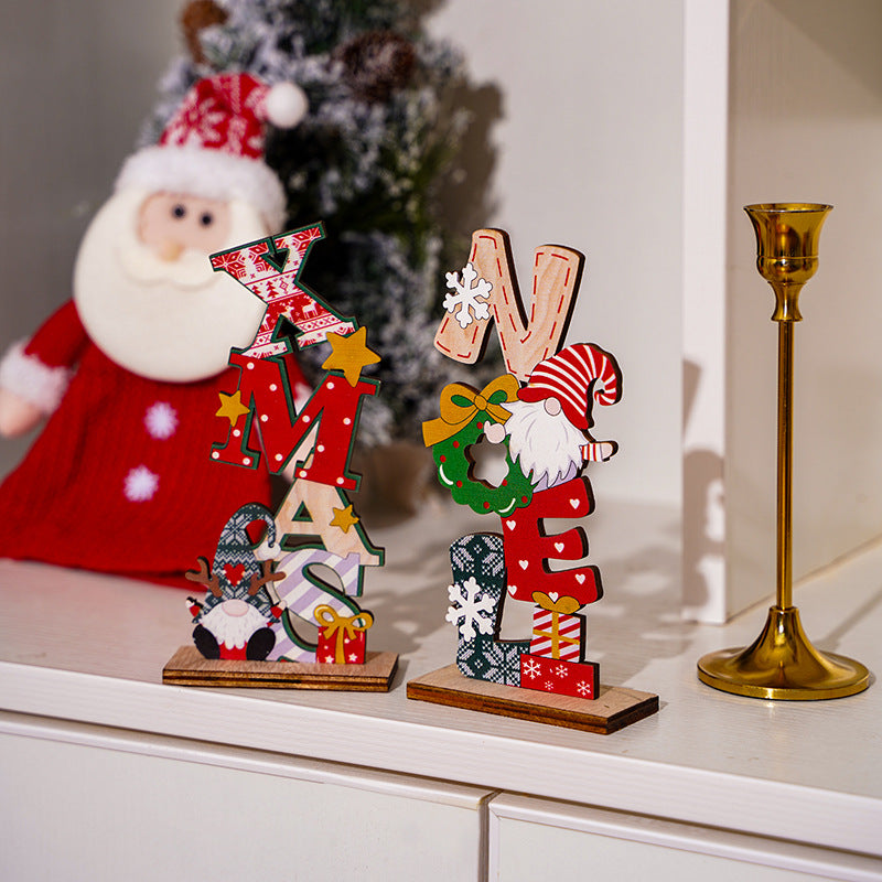 Weihnachtsdekorationsfigur im niedlichen Gnome-Design Karnz