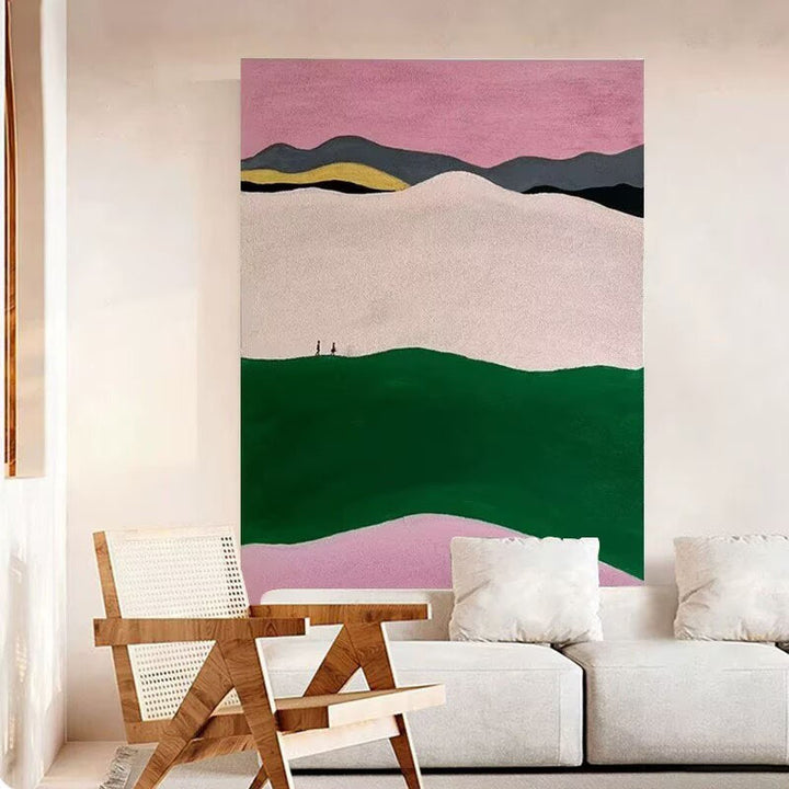 Künstlerische Landschaft gerahmt