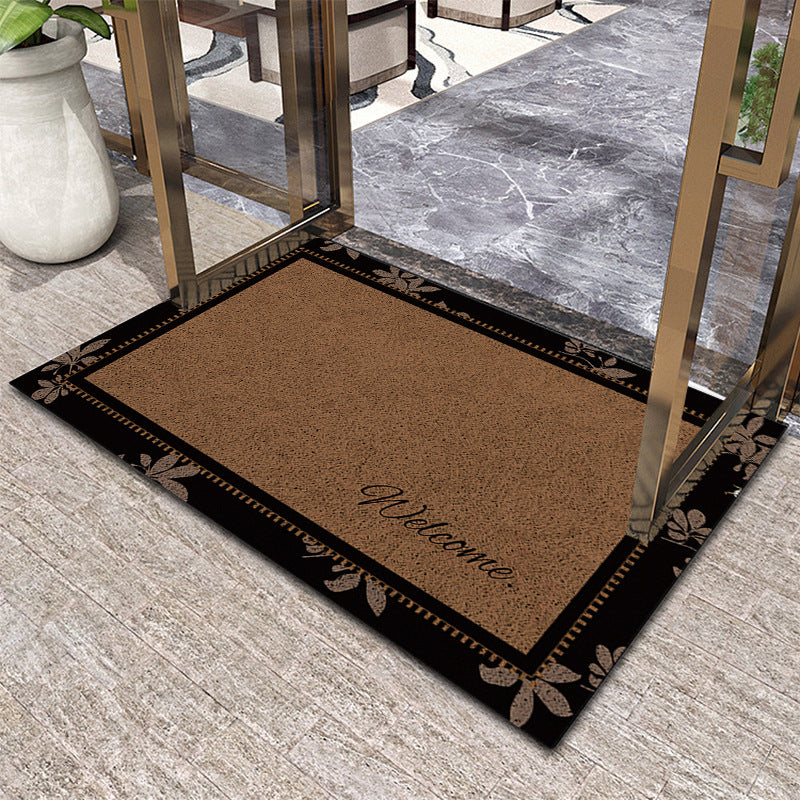 Elegante florale dekorative Teppichmatte