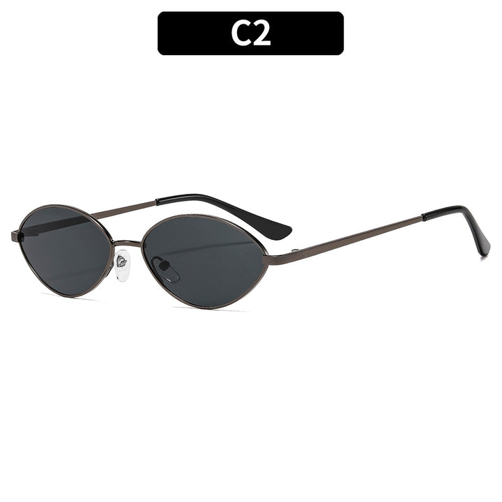 Vintage-inspirierte ovale Sonnenbrillen