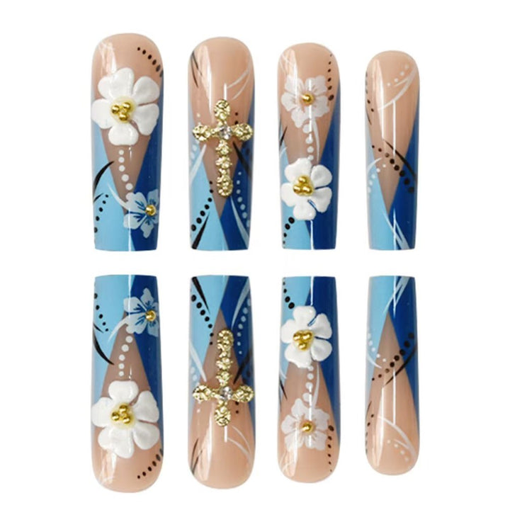 Dekorative 3D Blumen Nagelkunst Verlängerungen Karnz