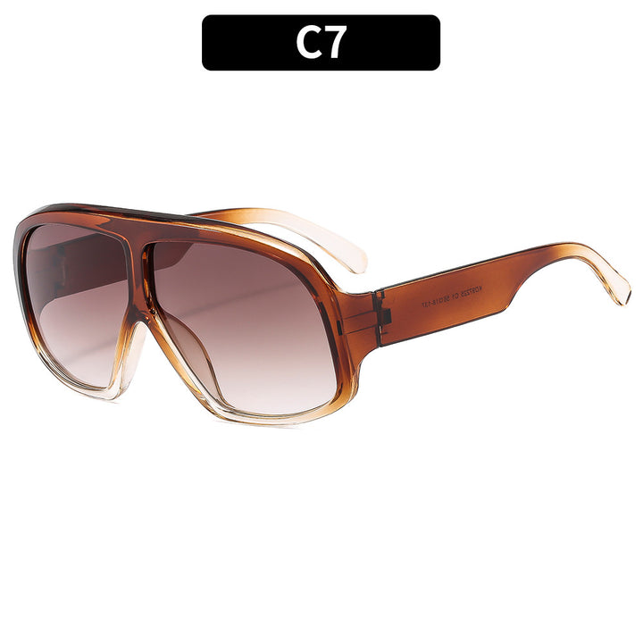 Moderne Übergroße Quadratische Sonnenbrille