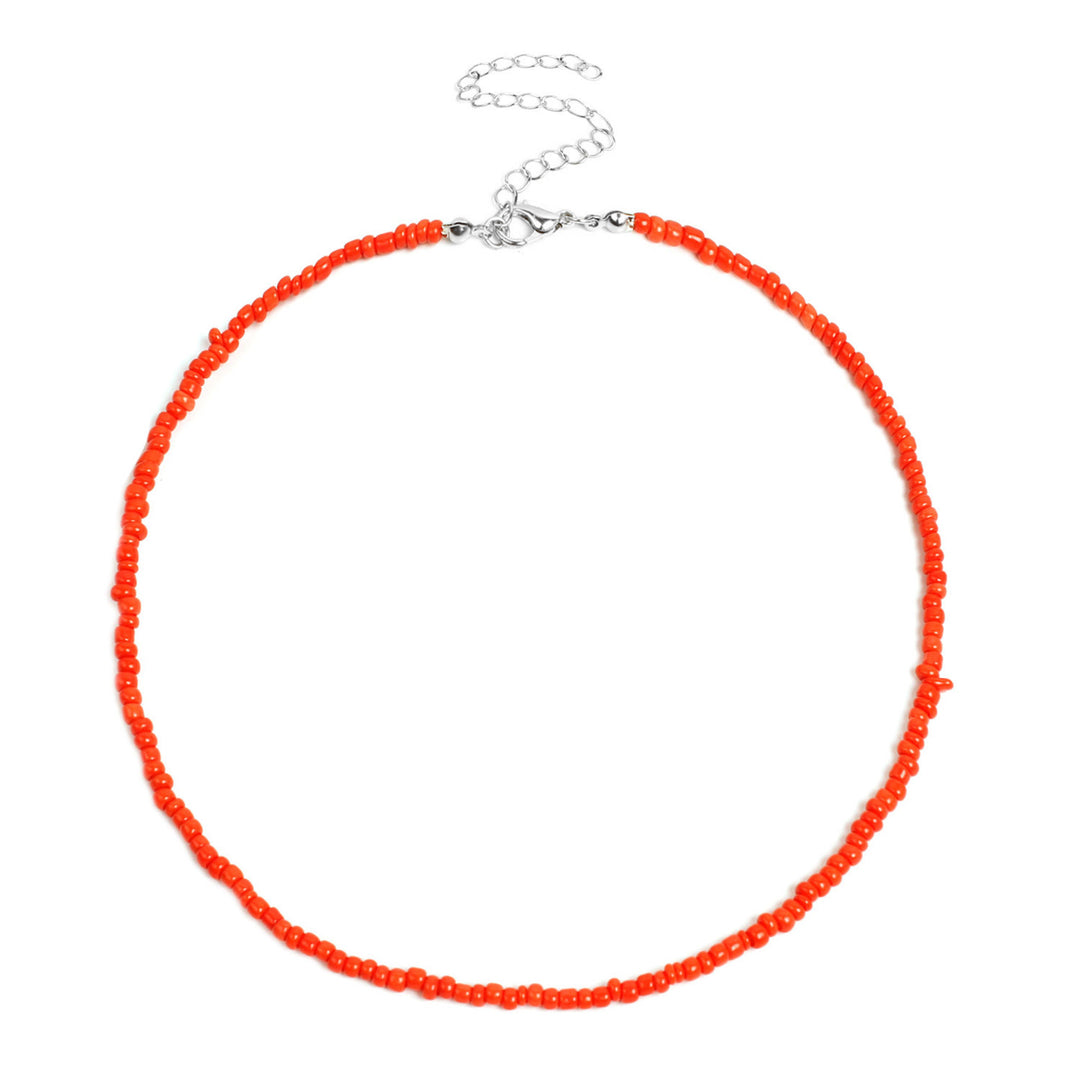 Buntes Perlen-Choker-Halsband Karnz