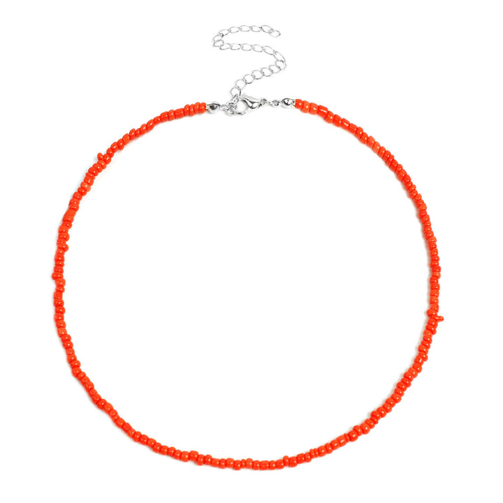 Buntes Perlen-Choker-Halsband Karnz