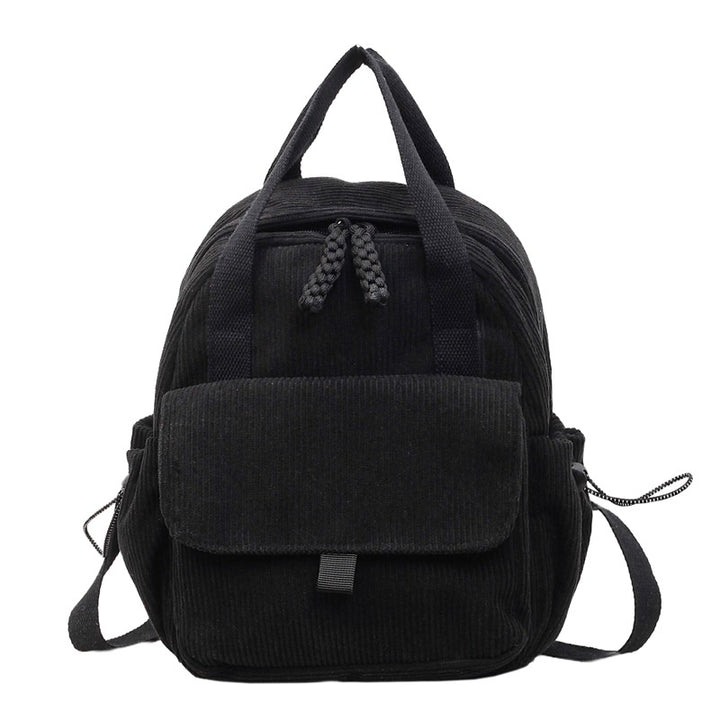 Cord-Rucksack mit Mehreren Fächern und Verstärktem Boden Karnz