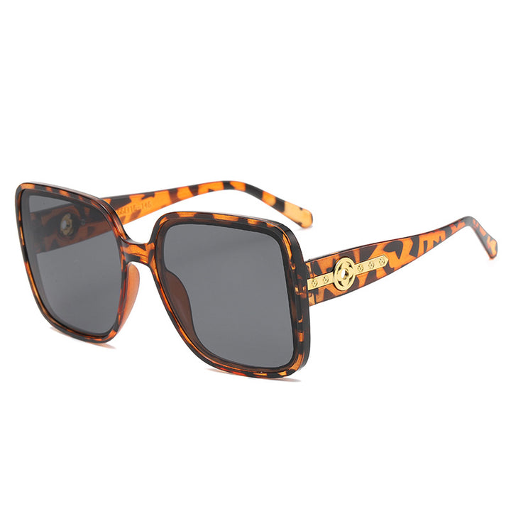 Damen modische quadratische Sonnenbrille mit luxuriösen Details Karnz