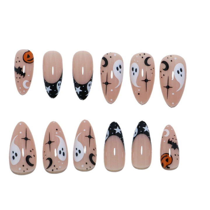 Künstlerisches Halloween-Themen Press-On Nagelset Karnz 1789805113