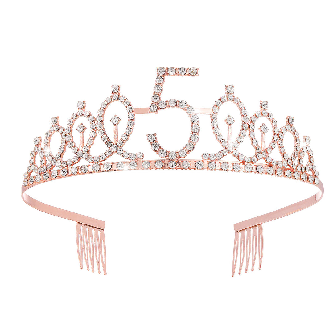 Damen Kristallverzierte Tiara mit elegantem Design Karnz