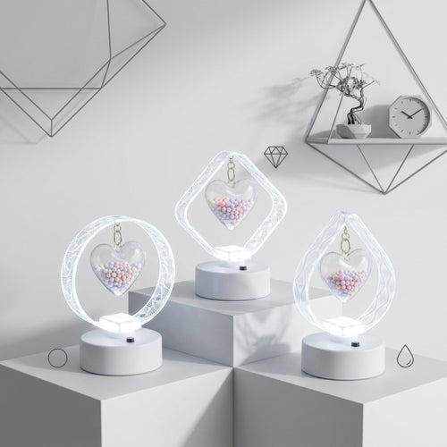 Herzförmige LED Tischlampe