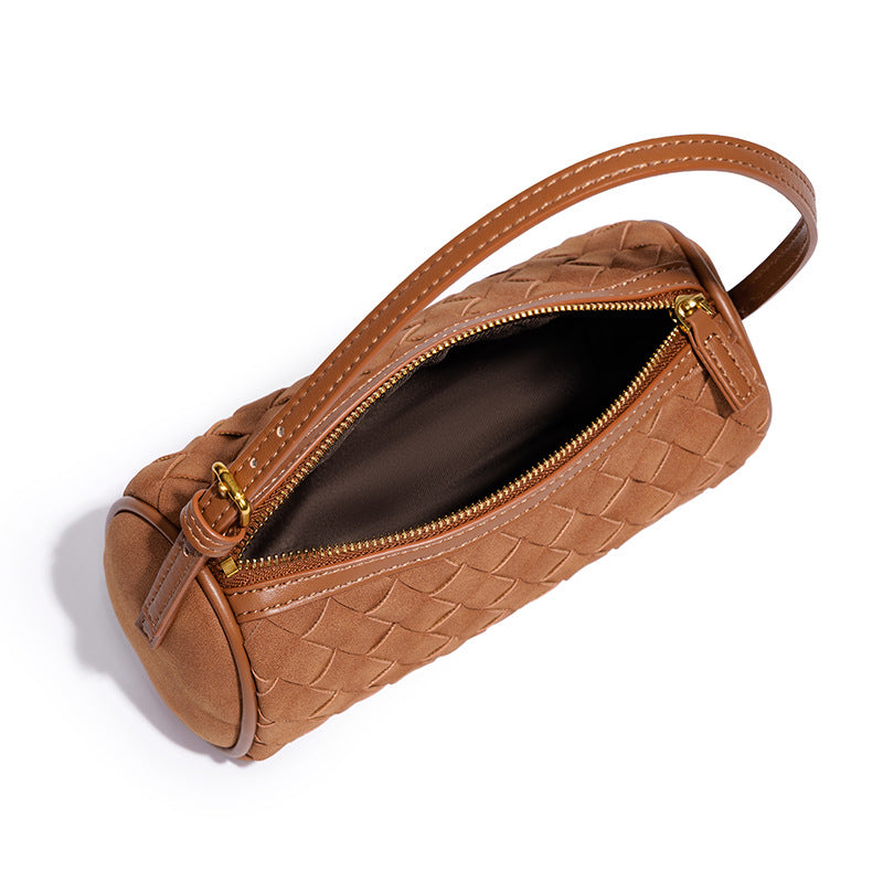 Geflochtene Wildleder-Handtasche Karnz