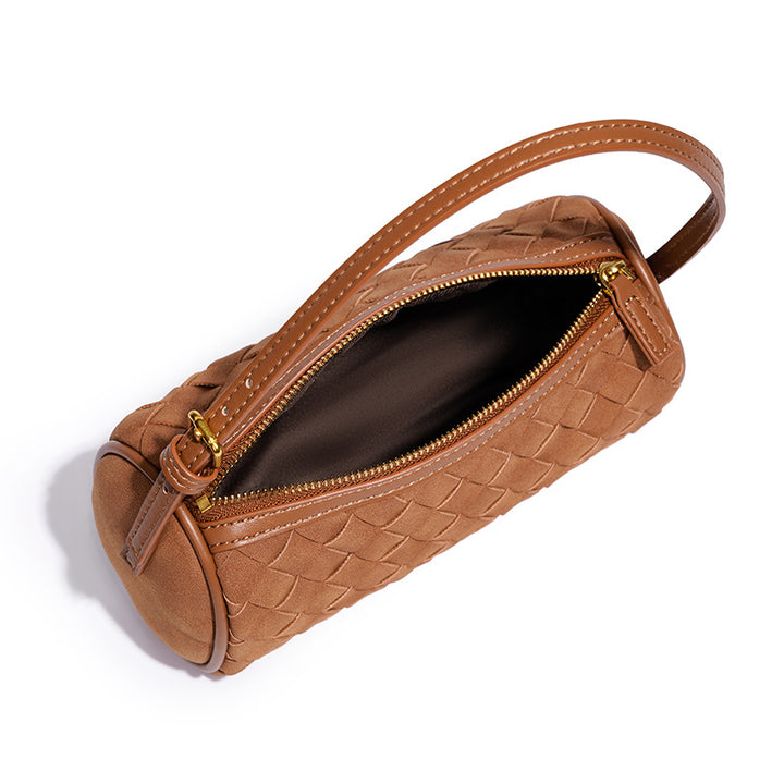 Geflochtene Wildleder-Handtasche Karnz