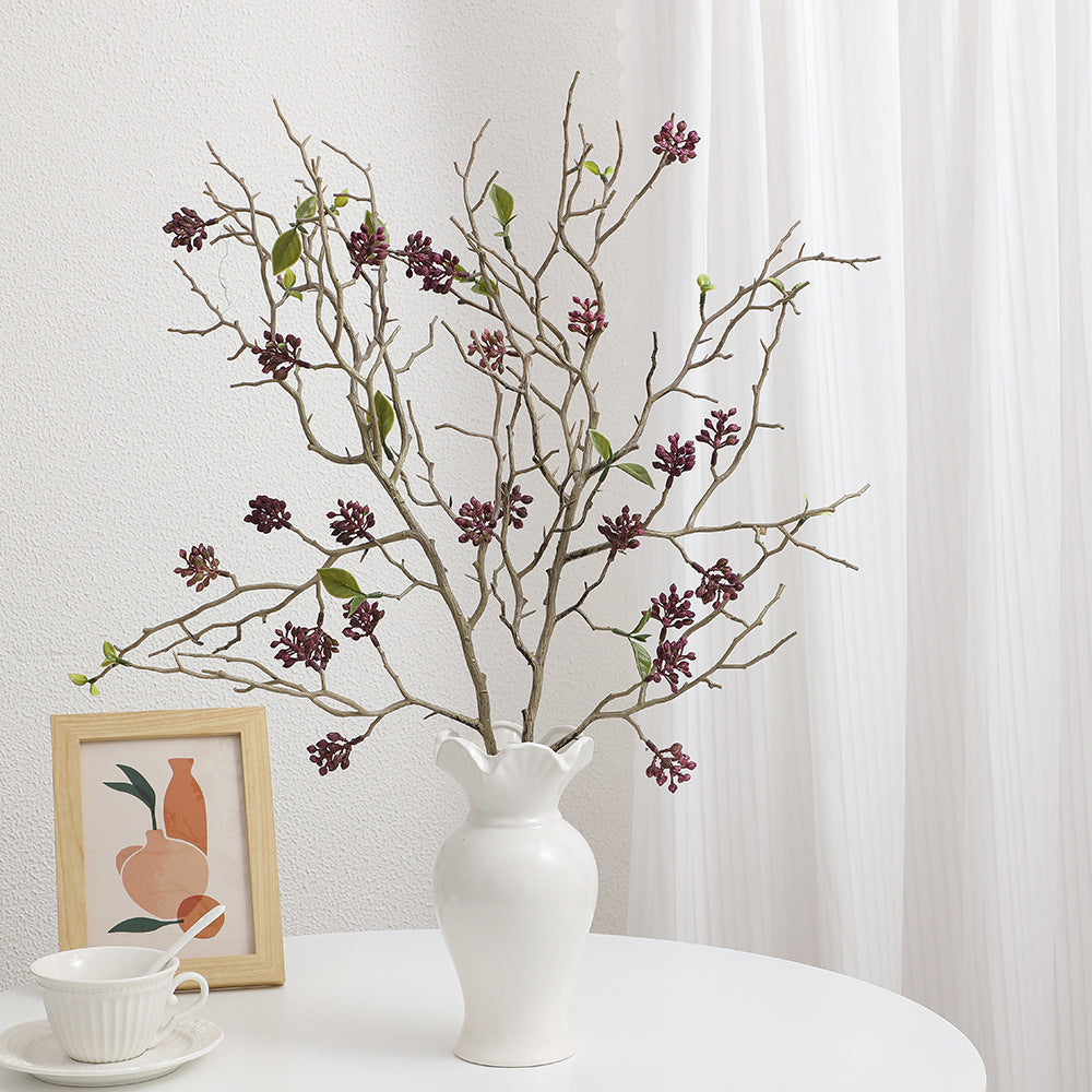 Dekorativer Kunstzweig mit detailverliebten Blüten Karnz