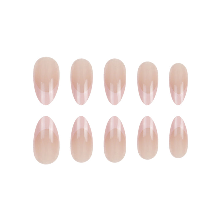 Elegante French Tip Press-On Nagelverlängerungen Karnz