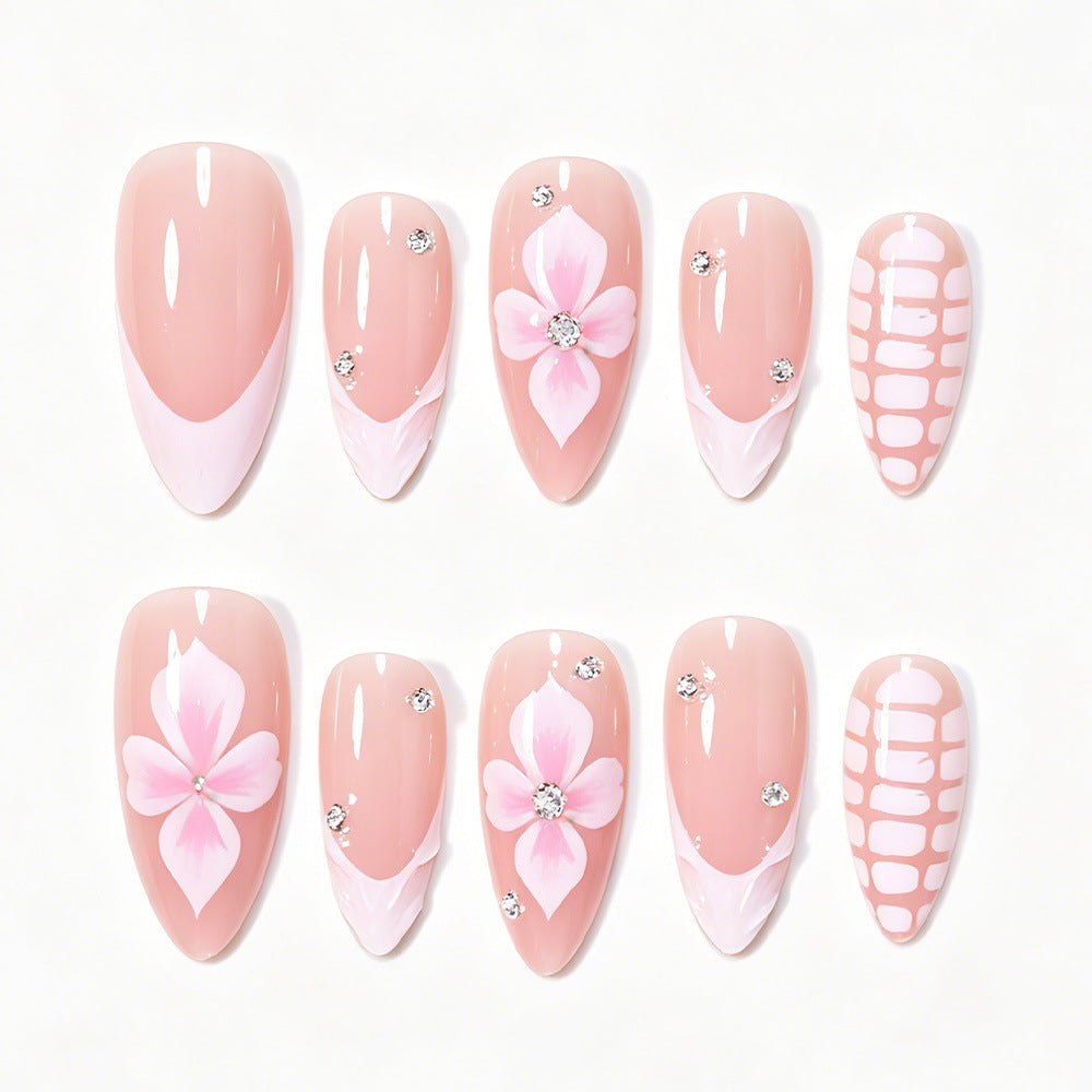 Elegante dekorative Acryl-Nagelkunst Tipps Karnz