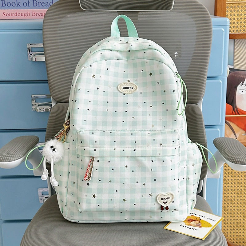 Stylischer kariert Mini Rucksack Karnz