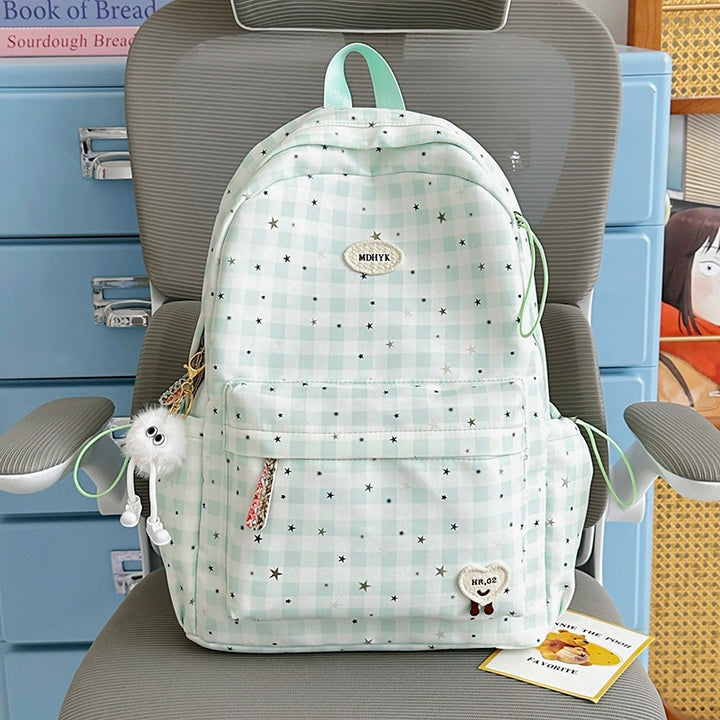 Stylischer kariert Mini Rucksack Karnz