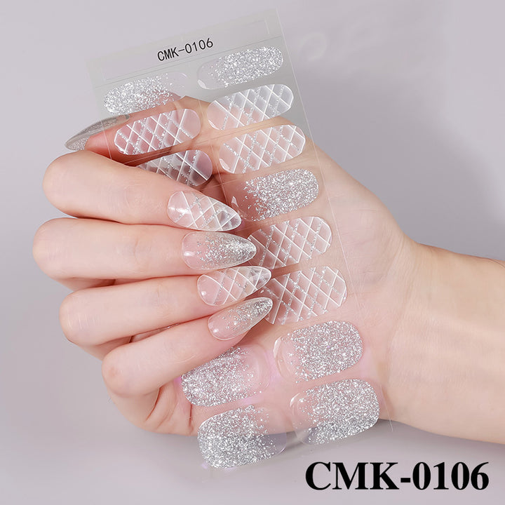 Elegante Ombre-Nagelsticker