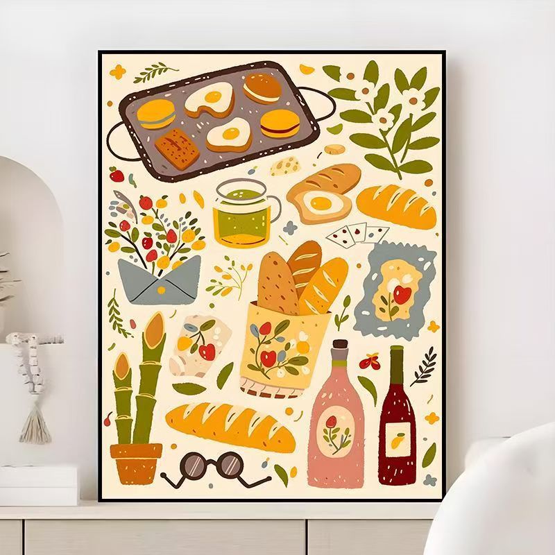 Gourmet kulinarisches Wandkunst Karnz