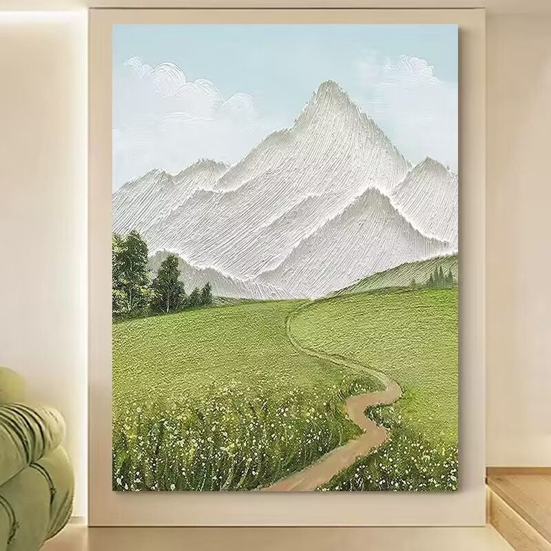 Gerahmte Majestätische Berglandschaft Kunst