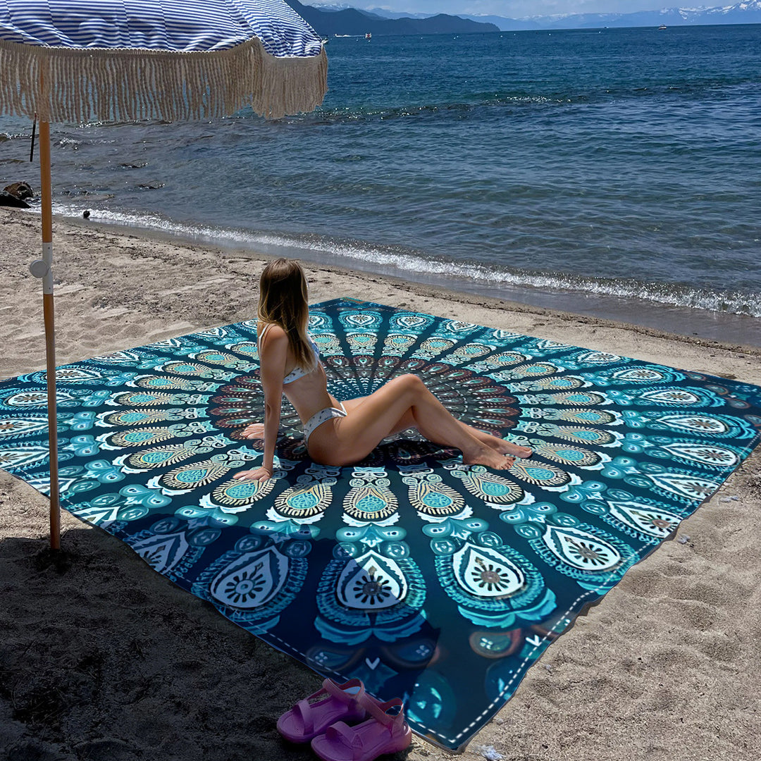 Mandala Design Strandmatte Karnz