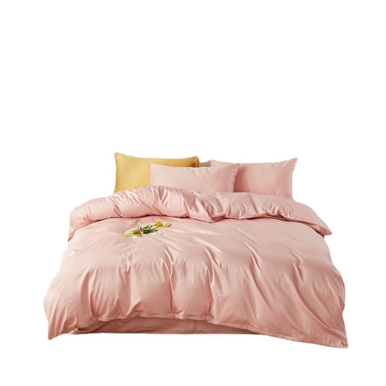 Premium Satin-Feel Bettwäsche- und Kissenbezug-Set mit verstecktem Reißverschluss