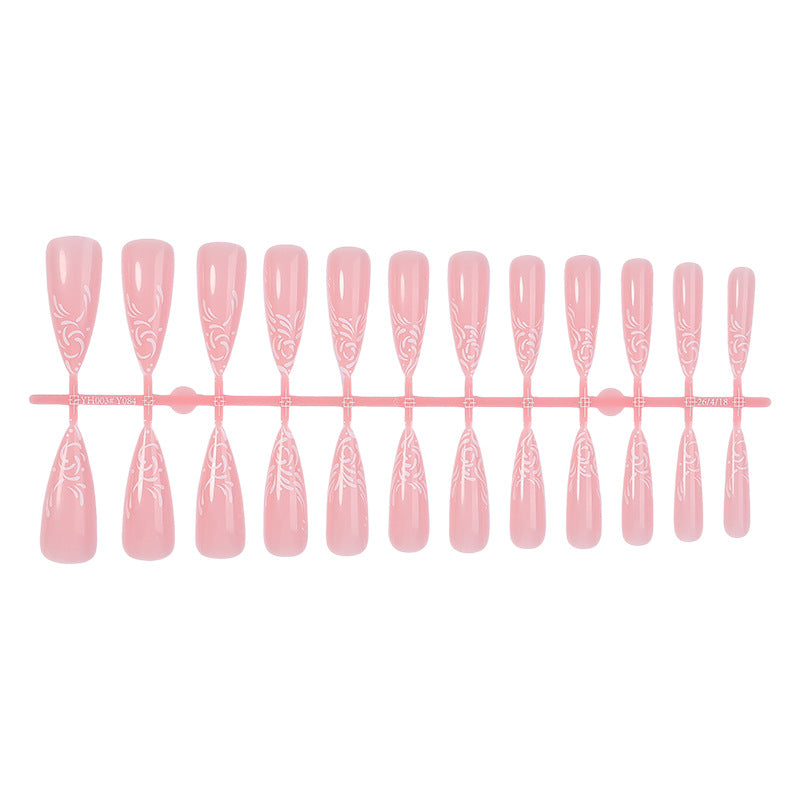 Elegantes Stiletto Press-On Nagelkunst Set Karnz