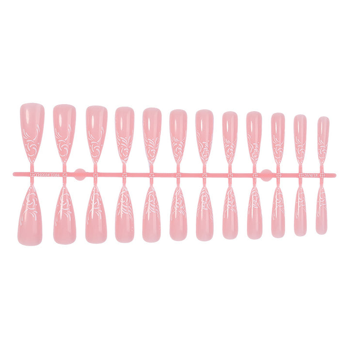 Elegantes Stiletto Press-On Nagelkunst Set Karnz