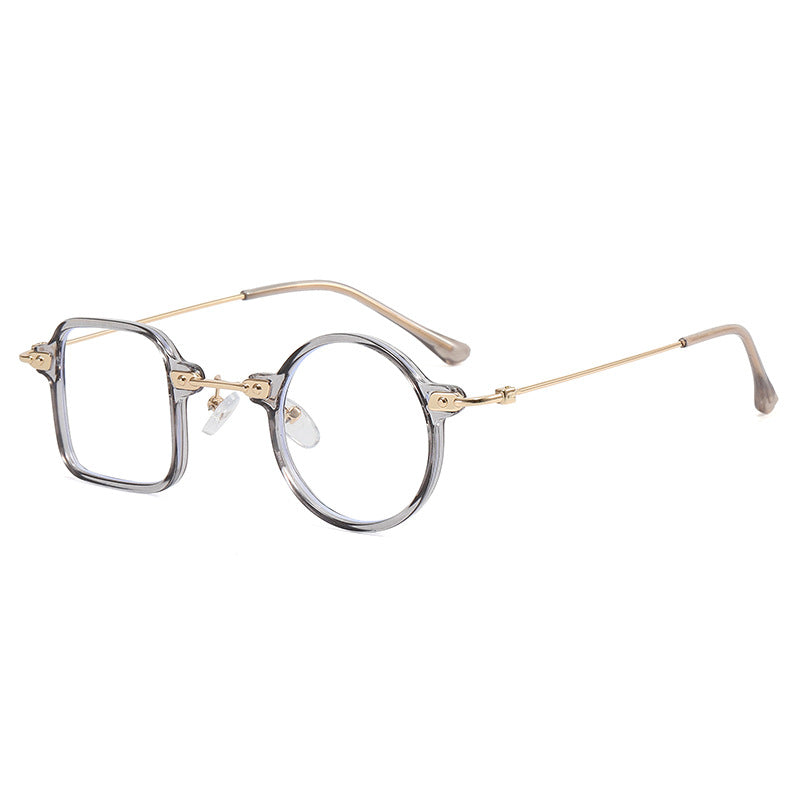 Damen elegante runde Hybridbrille mit quadratischem Design Karnz