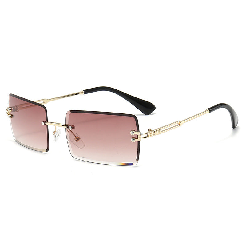 Futuristische Rechteckrahmen Sonnenbrille