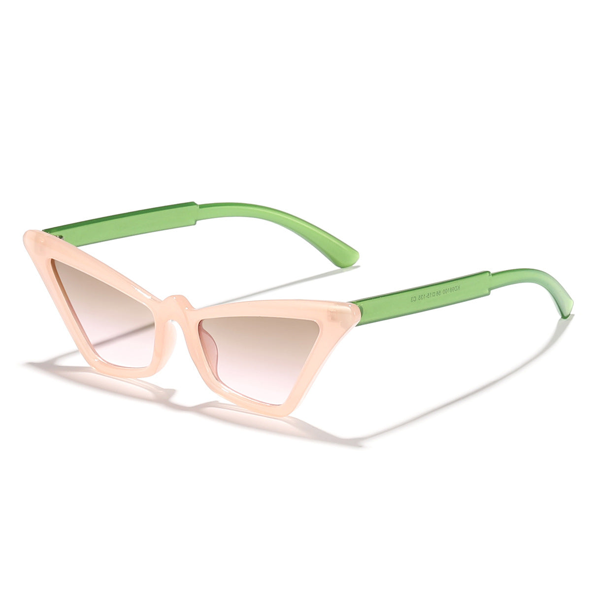 Damen trendige Katzenaugen-Sonnenbrille mit modernem Rahmen Karnz