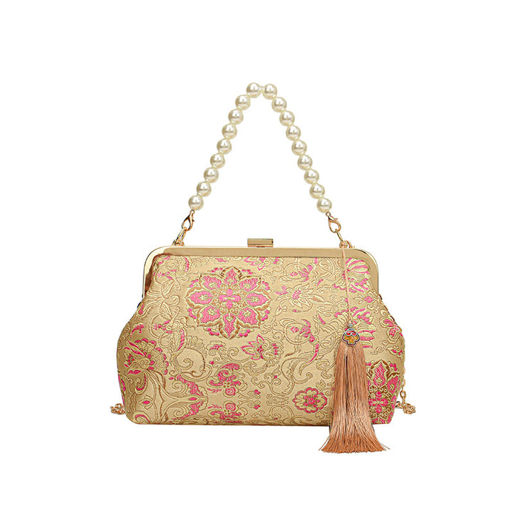 Vintage Seiden Abendhandtasche