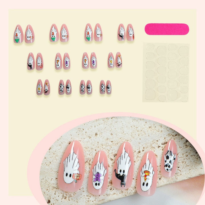 Kreatives Kunstnagelset mit Halloween-Motiven Karnz