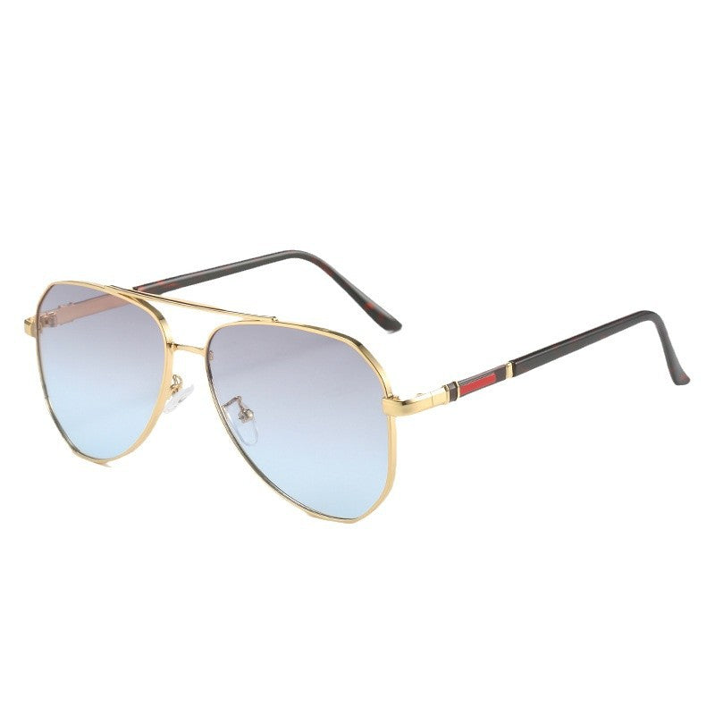 Damen Designer-Sonnenbrille mit ovalem Rahmen und luxuriösen Akzenten Karnz