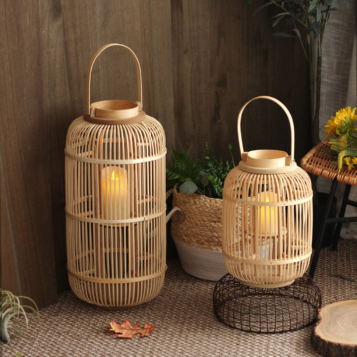 Dekorative Laterne aus Rattan Karnz