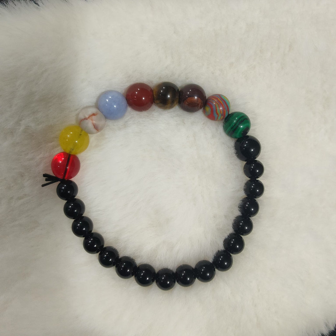 Bunte Armband mit Natursteinen Karnz