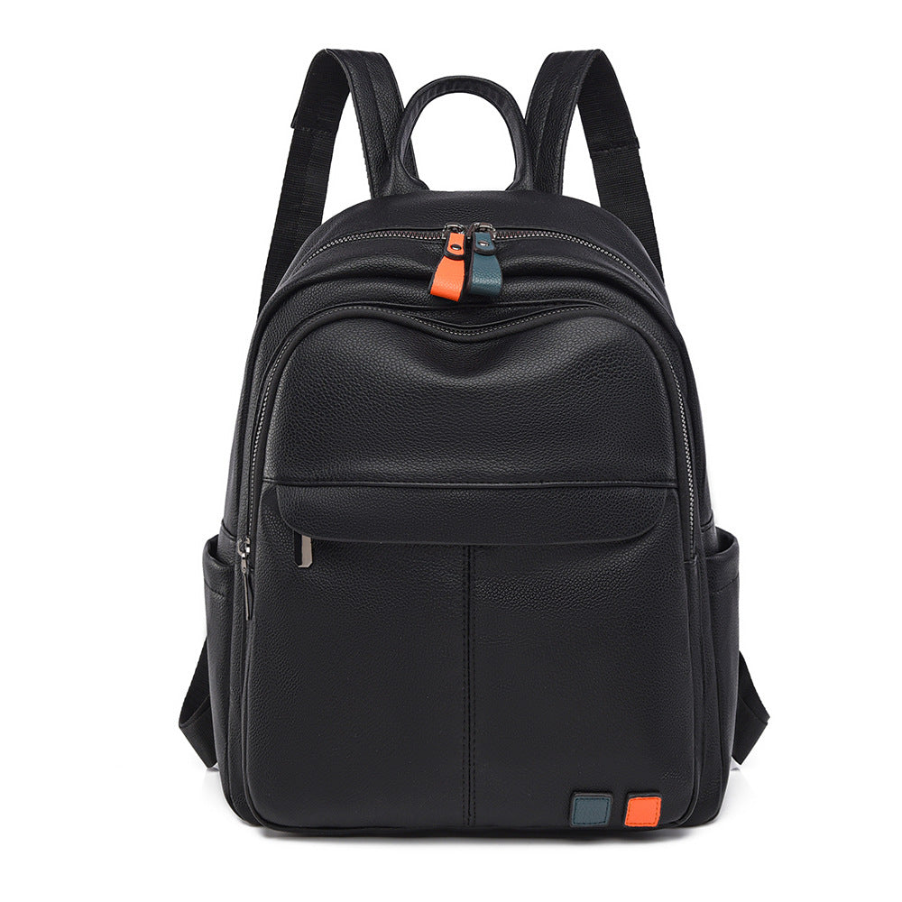 Leder Mehrfachfach Rucksack Karnz