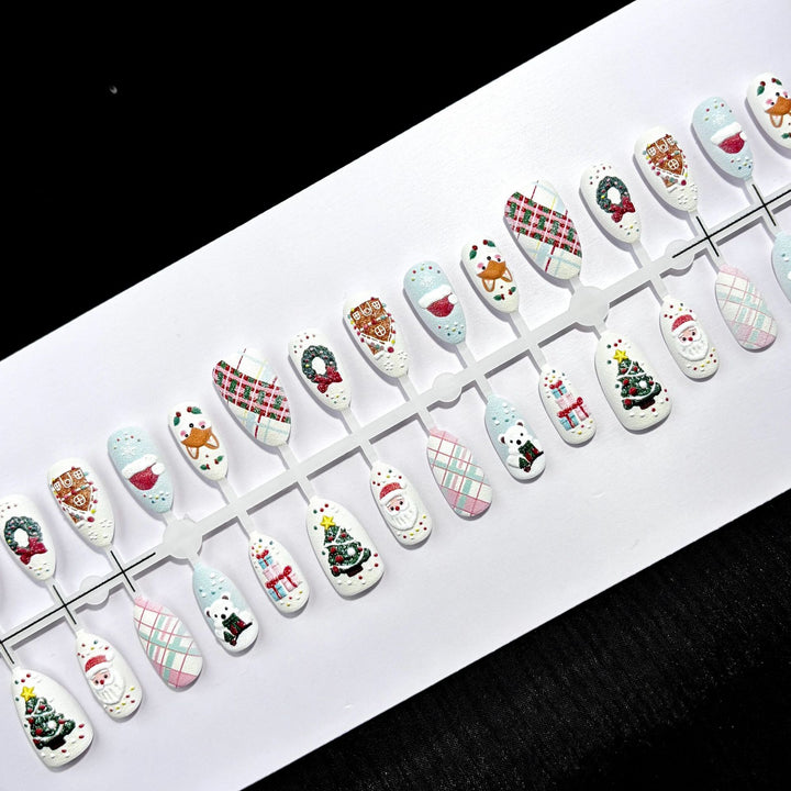 Festliches saisonales Nail Art Set zum Aufkleben