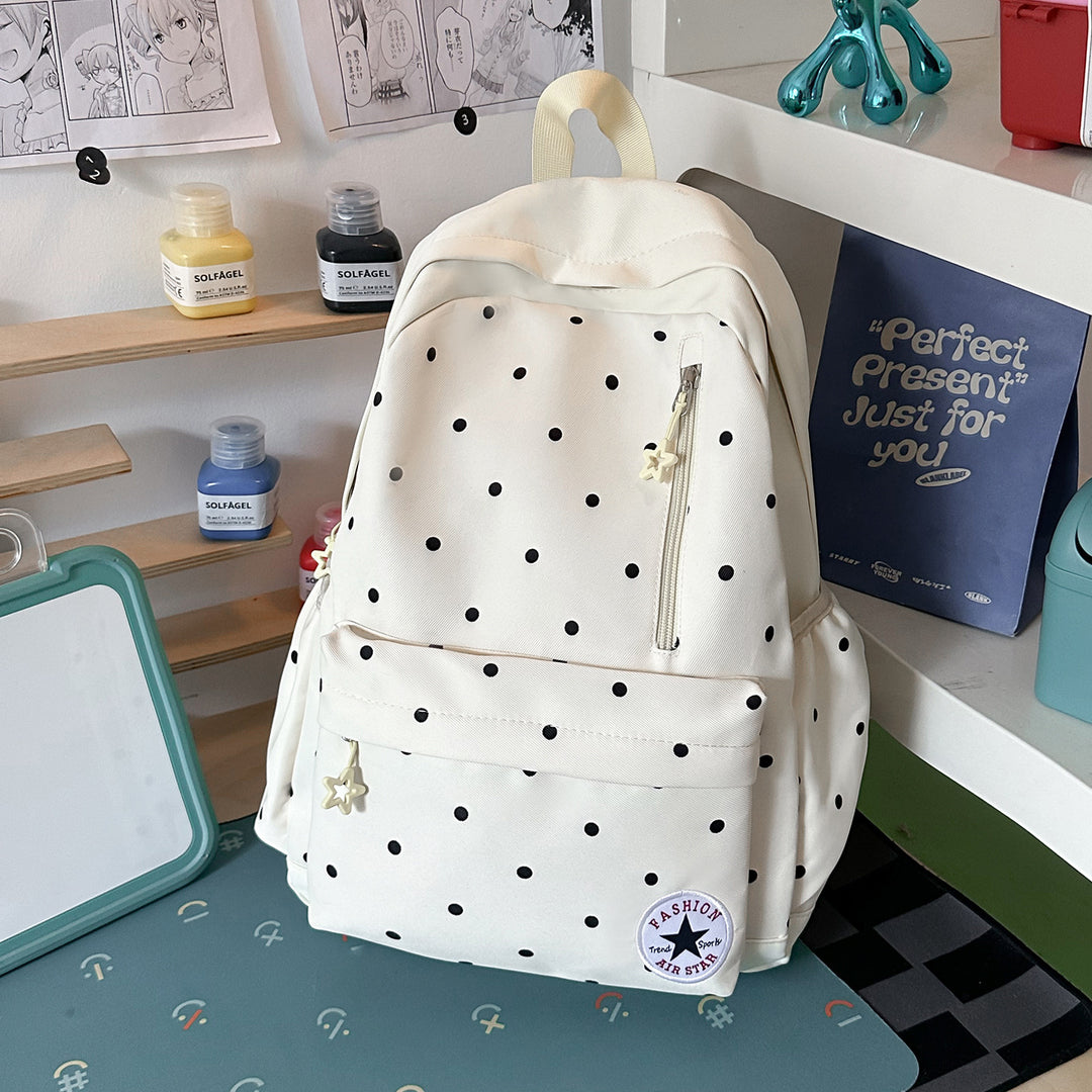 Verspielt Polka Dot Freizeit Rucksack Karnz