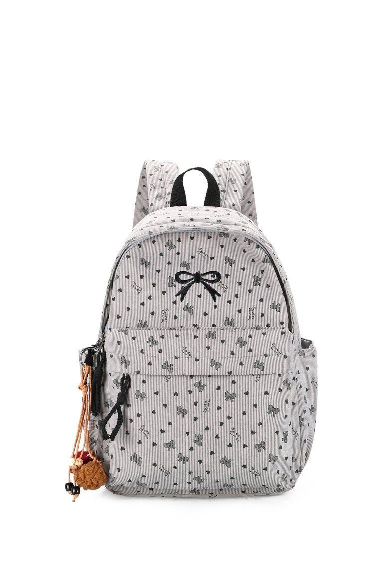 Verspielt gemusterter Rucksack