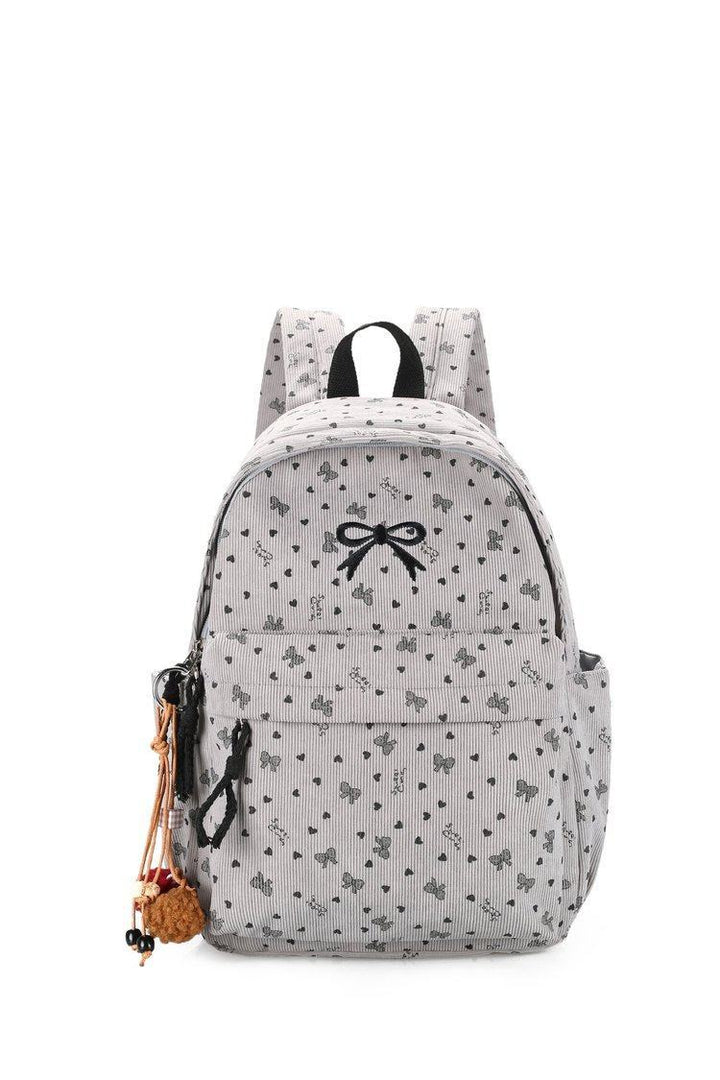 Verspielt gemusterter Rucksack