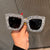 Damen Glamouröse Statement-Sonnenbrille mit funkelndem Strass-Besatz Karnz