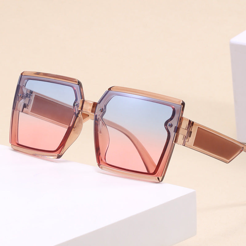 Damen quadratische modernen Sonnenbrille Karnz
