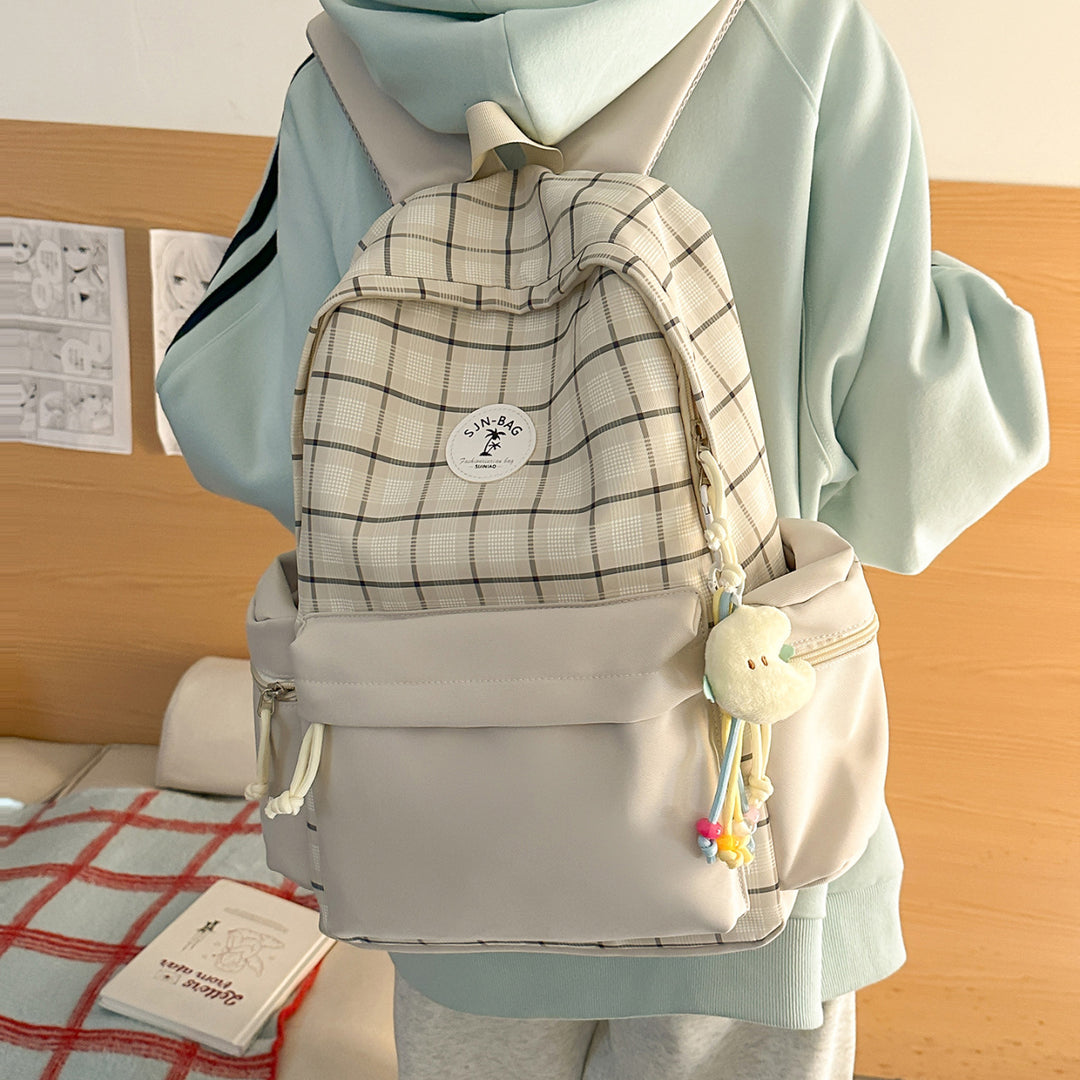 Stylischer Karo-Rucksack Karnz