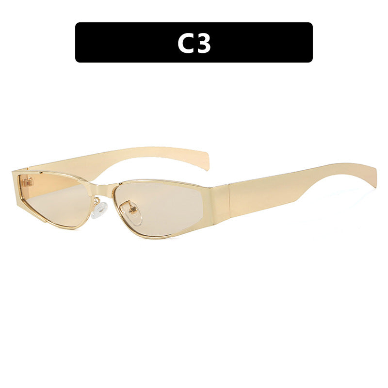 Damen elegante schmal geschnittene Sonnenbrille mit UV-Schutz Karnz